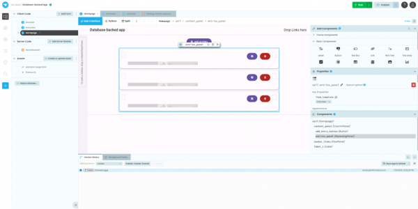 Anvil.works Python web app creation system