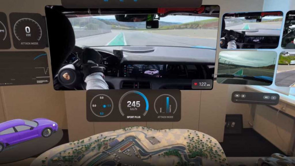 Porsche Le Mans Einsatz der Apple Vision Pro