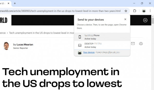chrome tools 8. Share a web page