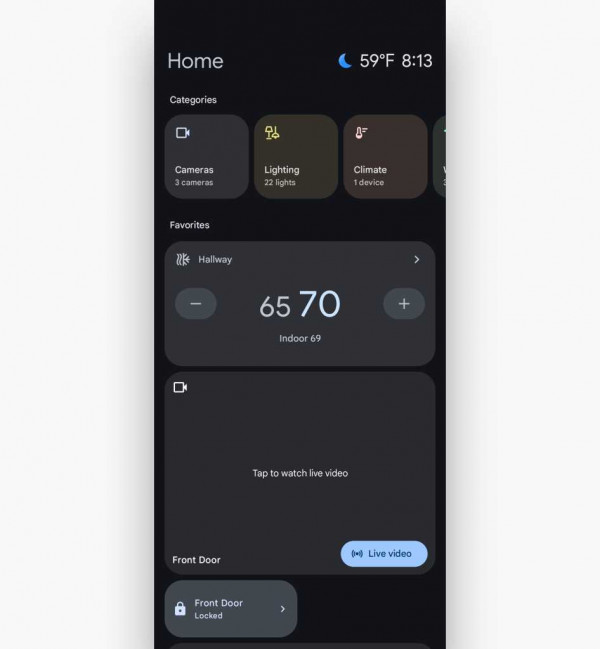 home settings in android 15