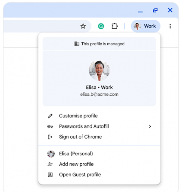 Google Chrome upgrade