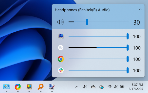 EarTrumpet app volume controller