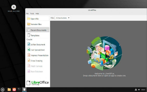 Start Linux Mint from a USB stick or DVD to try it out without making any changes to your PC