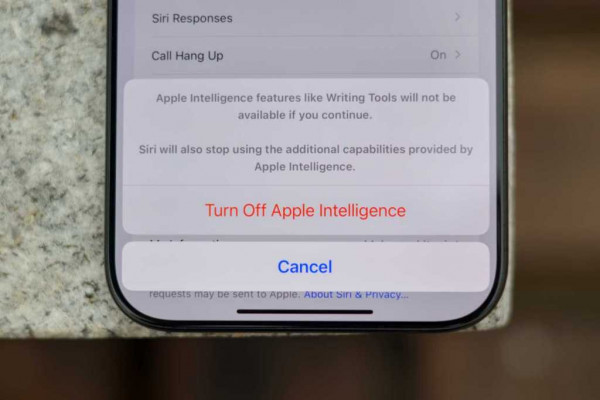 Turn off Apple Intelligence