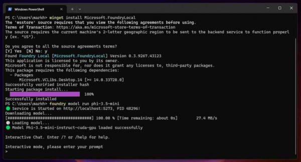 A couple of commands in a command-line terminal and you’re ready to go.