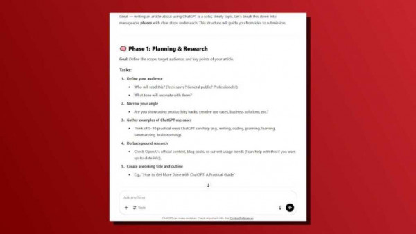 9 menial tasks ChatGPT Plan complex projects and strategies