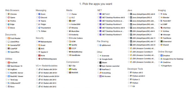 ninite pick the apps you want