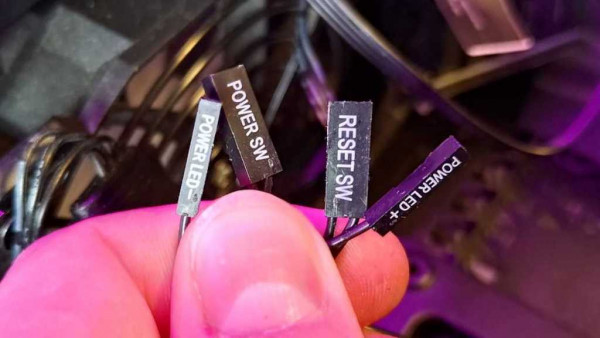 Desktop PC front panel input output POWER SW