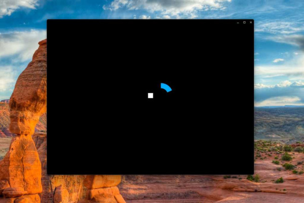 Logitech G-Hub app stuck in loading screenshot