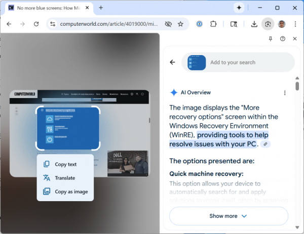 Google Lens in Chrome