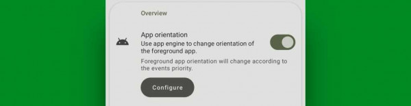 Android screen rotation: App orientation