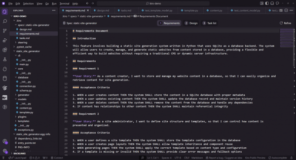 Kiro requirements document