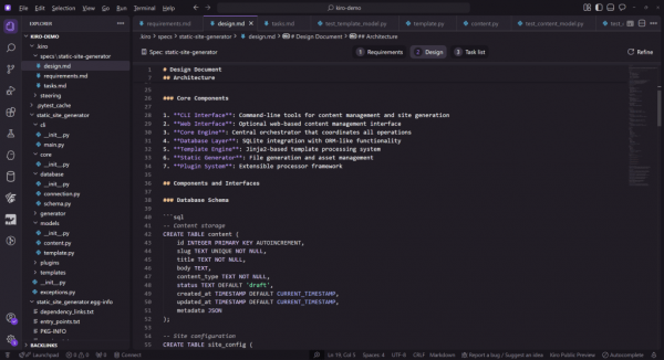Kiro design document