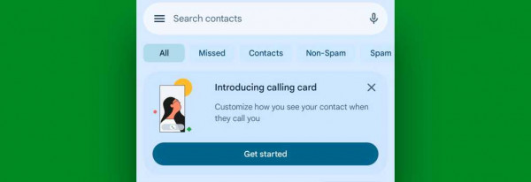 Google Pixel Phone features: Calling Card prompt