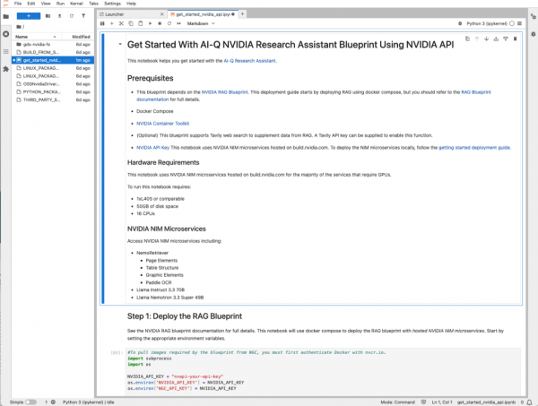 Nvidia NeMo Retriever AI-Q Blueprint 11