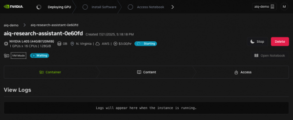 Nvidia NeMo Retriever AI-Q Blueprint 08