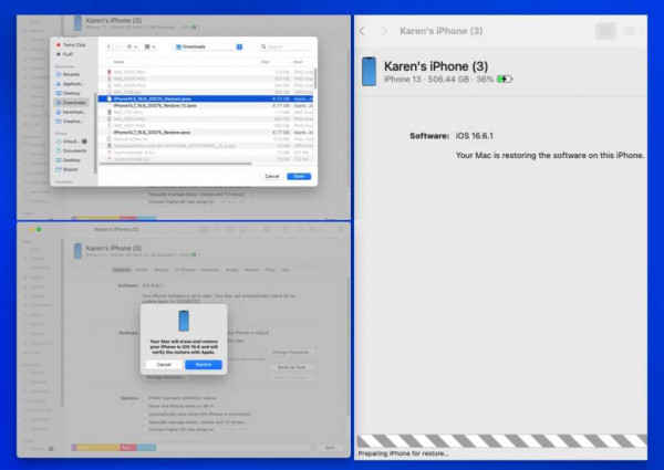 How to downgrade iOS on iPhone