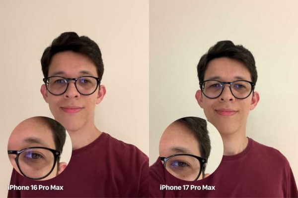 iPhone 17 selfie 3 showing edge detail
