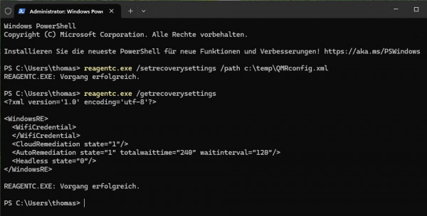 Quick Machine Recovery Win11