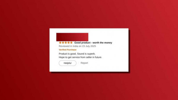 Fake review red flags Amazon review India