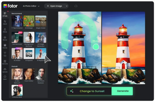 Fotor AI screenshot