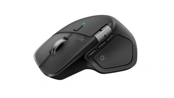 Close up photo of the Logitech MX Master 4 mouse