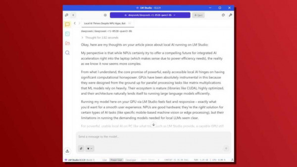 LM Studio on an Nvidia GPU