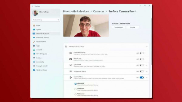 Windows Studio Effects