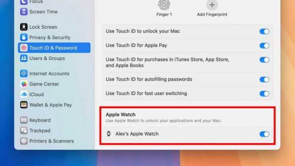 macOS Tip Unlock with Apple Watch