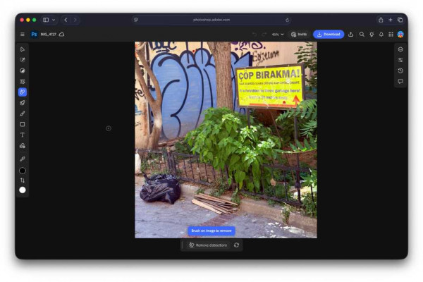 Photoshop Object remove bef