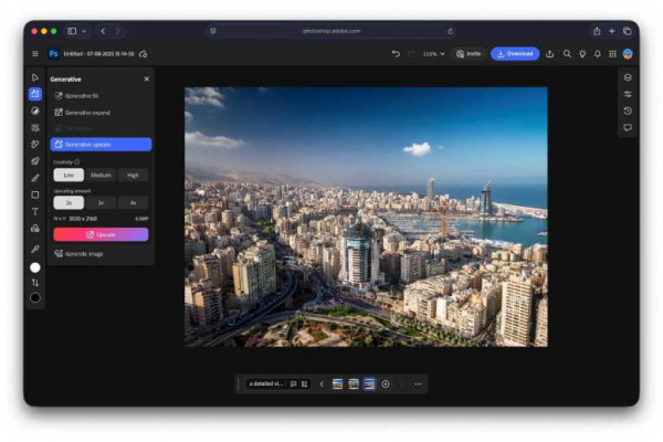 Photoshop generated image of Beirut
