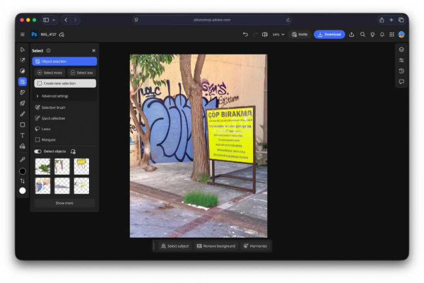 Photoshop Object remove aft