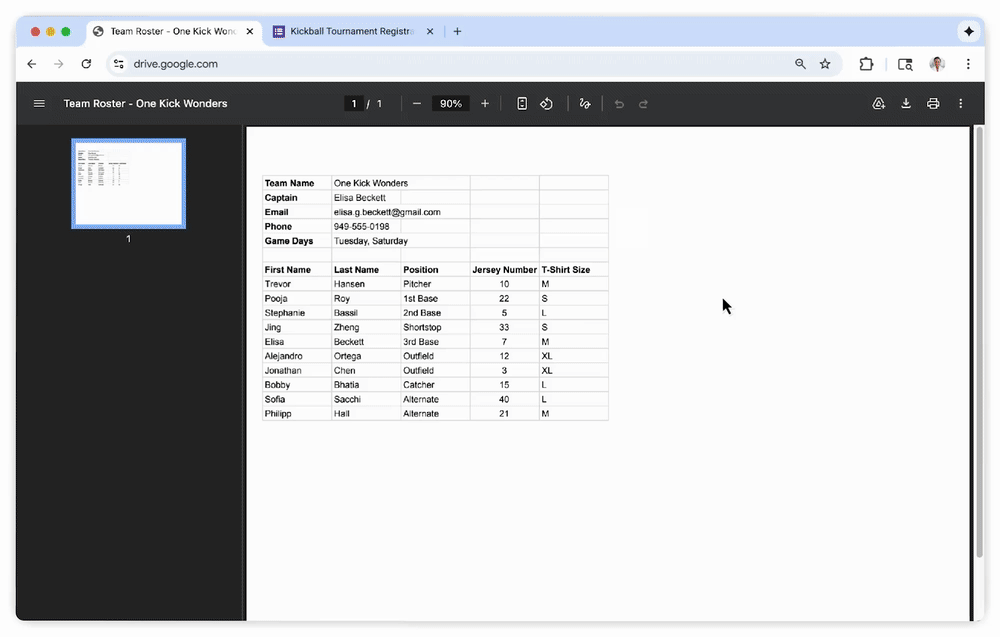 Google Chrome auto browse filling out form