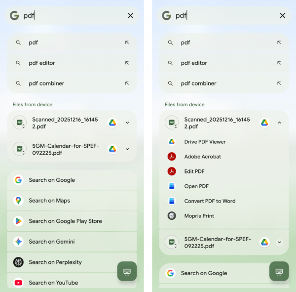 Pixel Search - Android search files
