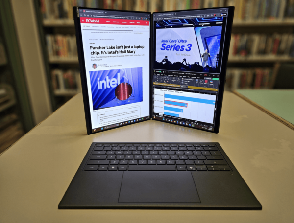 Intel Panther Lake Core Ultra Series 3 primary with Asus ZenBook Duo