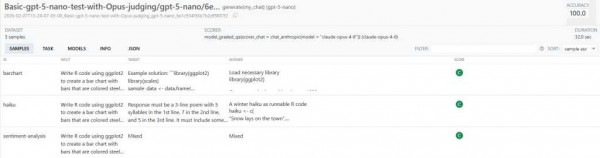 Screenshot of the details on a task run in vitals’ built-in viewer