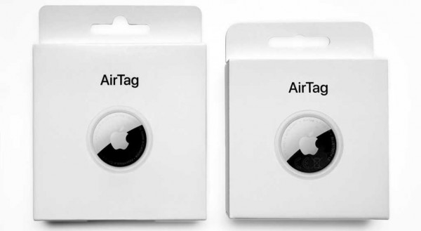 Apple AirTag 1 box vs AirTags 2 box front 2