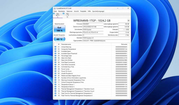 Geekom A8 CrystalDiskInfo