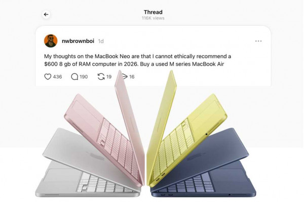 macbook neo comment on threads
