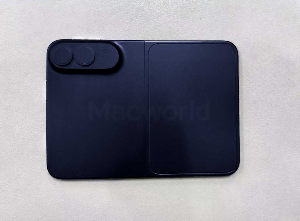 leaked iPhone Fold render in indigo color