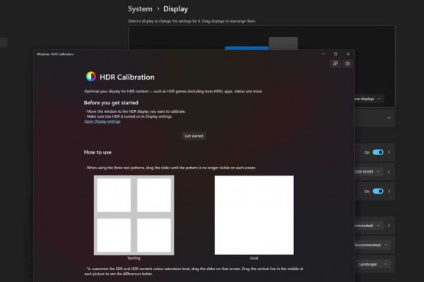 Windows 11 HDR Settings HDR Calibration