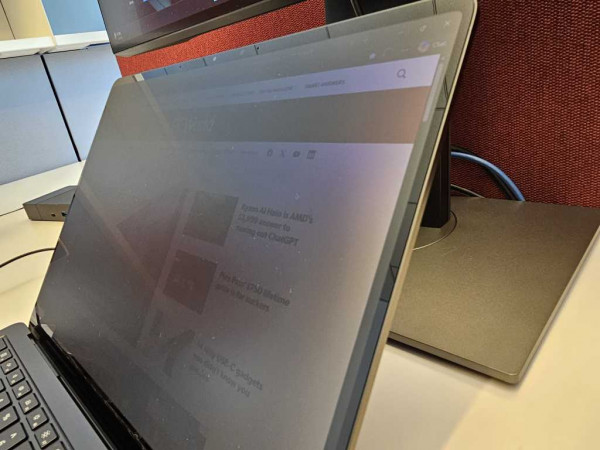 Surface Laptop 8 privacy shield on side