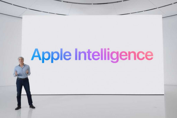 Craig Federighi announcing Apple Intelligence at WWDC 2024