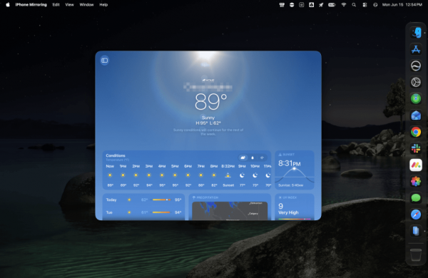 iPhone mirroring macOS 27