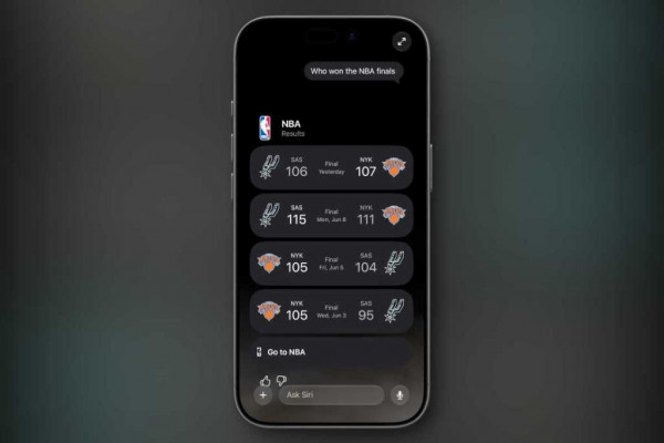 Siri AI NBA finals